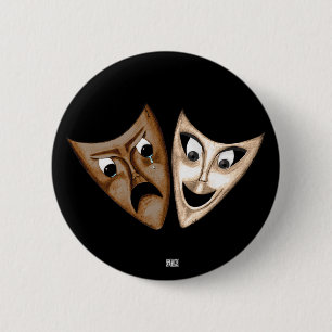 Tragedy & Comedy Button