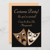 Tragedy & Comedy Einladung (Vorne/Hinten)