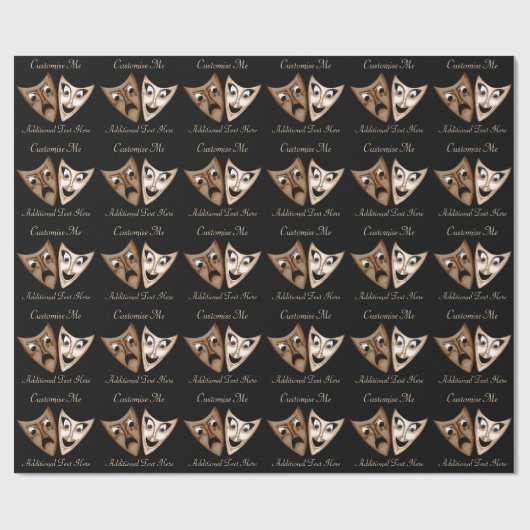 Tragedy & Comedy Geschenkpapier (Flach)