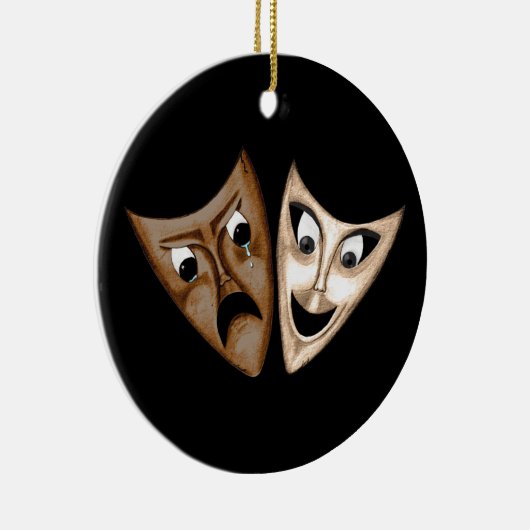 Tragedy & Comedy Keramikornament (Rechts)