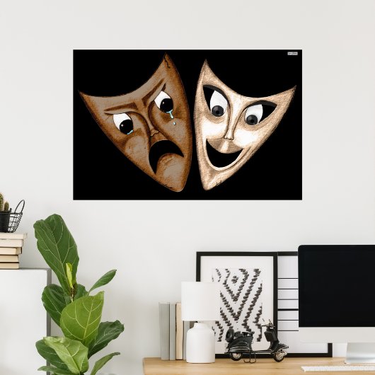 Tragedy & Comedy Poster (Heimbüro)