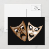 Tragedy & Comedy Postkarte (Vorne/Hinten)