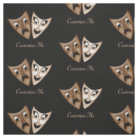 Tragedy & Comedy Stoff (Muster)