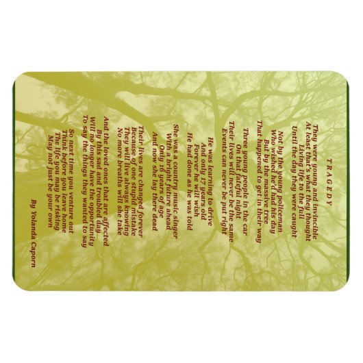 Tragedy Flexible Magnet (Horizontal)