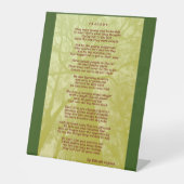 Tragedy Pedestal Sign Sockelschild (Vorderseite)