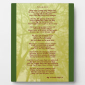 Tragedy Plaque Fotoplatte (Vorderseite)