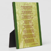 Tragedy Plaque Fotoplatte (Seite)