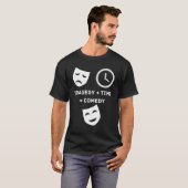 Tragedy + Time Comedy Funny Theater Nerd Mas T-Shirt (Vorne ganz)