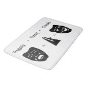 Tragedy + Timing Equals Comedy Theater Badematte (Schrägansicht)