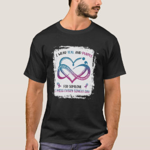Tragen Aquamarin Lila für jemanden, den ich verpas T-Shirt
