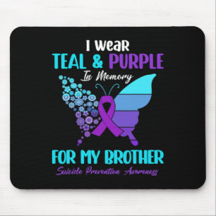 Tragen Aquamarin und Lila in Erinnerung an den Mut Mousepad