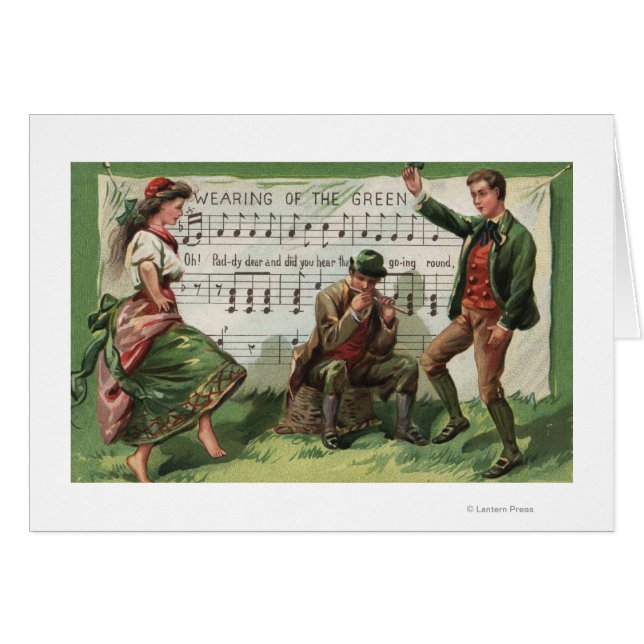 Tragen der grünen Sheetmusic (Vorderseite (Horizontal))