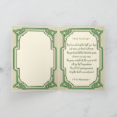 Tragen des Grüns - Vers nach innen Karte (Innenseite)