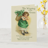 Tragen des Grüns - Vers nach innen Karte (Gelbe Blume)