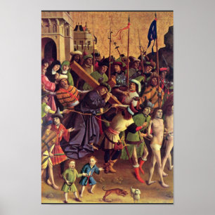 Tragen des Kreuzes durch Meister Der Darmstädter Poster