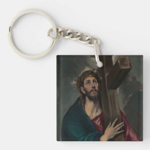 Tragen des Kreuzes Schlüsselanhänger