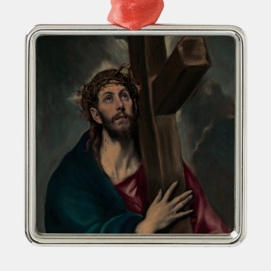 Tragen des Kreuzes Silbernes Ornament (Vorne)