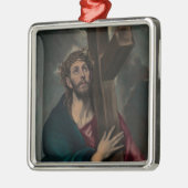 Tragen des Kreuzes Silbernes Ornament (Links)