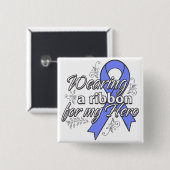 Tragen eines Periwinkle Ribbon für meinen Helden Button (Vorne & Hinten)