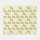 Tragen eines Pillen-Musters Fleecedecke (Vorderseite (Horizontal))