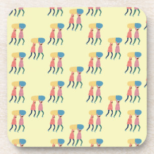 Tragen eines Pillen-Musters Getränkeuntersetzer