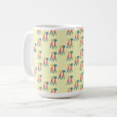 Tragen eines Pillen-Musters Kaffeetasse (Vorderseite Links)