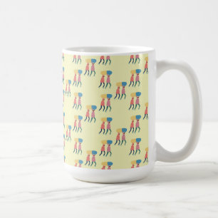 Tragen eines Pillen-Musters Kaffeetasse