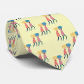 Tragen eines Pillen-Musters Krawatte (Gerollt)