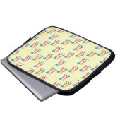 Tragen eines Pillen-Musters Laptopschutzhülle (Vorne Knopf)