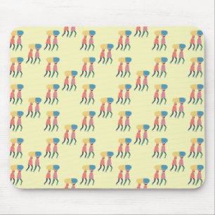 Tragen eines Pillen-Musters Mousepad