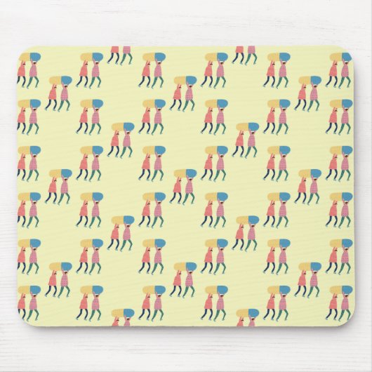 Tragen eines Pillen-Musters Mousepad (Vorne)