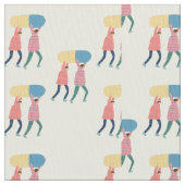 Tragen eines Pillen-Musters Stoff (Nahaufnahme)