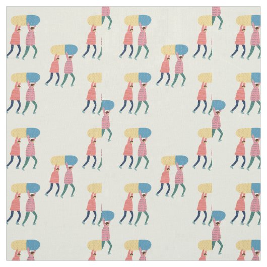 Tragen eines Pillen-Musters Stoff (Muster)