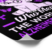 Tragen Lila für ein Alzheimer-Sensibilisierungsgre Poster (Ecke)