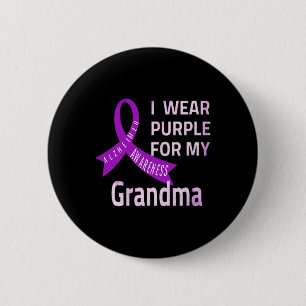 Tragen Lila für meine Oma Alzheimerheimer Krankhei Button