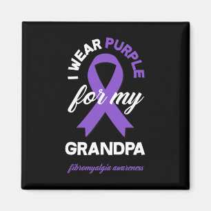Tragen Lila für meine Opa Fibromyalgie Bewusstsein Magnet