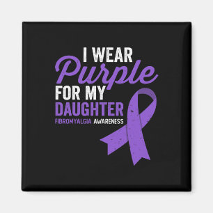 Tragen Lila für meine Tochter Fibromyalgie Bewusst Magnet