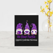 Tragen Lila für Sjogrens Syndrom Karte (Gelbe Blume)