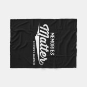 Tragen Lila Heimers Awareness Geschenke Erinnerung Fleecedecke (Vorderseite (Horizontal))