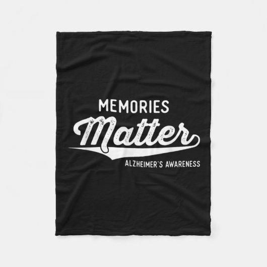 Tragen Lila Heimers Awareness Geschenke Erinnerung Fleecedecke (Vorderseite)