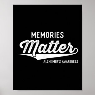 Tragen Lila Heimers Awareness Geschenke Erinnerung Poster