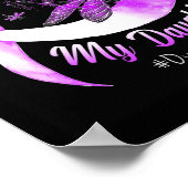 Tragen Lila im Gedächtnis meiner Tochter Überdosie Poster (Ecke)