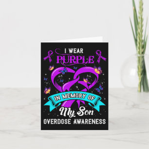Tragen Lila im Gedächtnis meines Sohnes Überdosier Karte