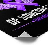 Tragen Lila im Gedächtnis von jemandem, an dem ich Poster (Ecke)