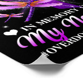 Tragen Lila in Erinnerung an meine Nephew Überdosi Poster (Ecke)