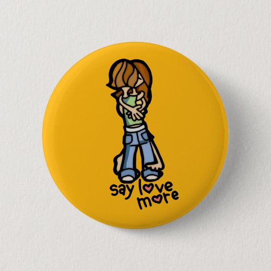 Tragen meines Herzens auf meiner Hülse Button (Vorderseite)