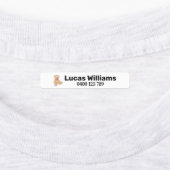 tragen personalisierten Namen und Telefonnummer ei Etiketten (Befestigt)