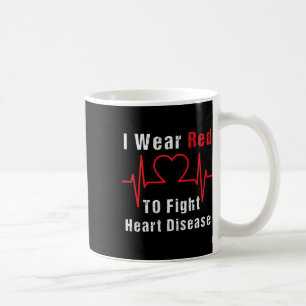 tragen Red to fight Heart Disease Awareness Gesche Kaffeetasse
