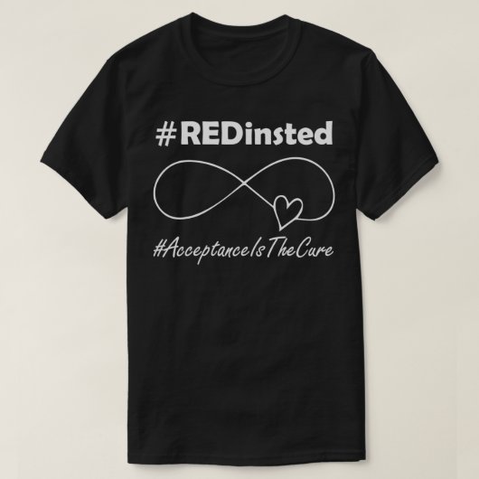 Tragen Rot statt Autismus Shirt Akzeptanz ist die  (Design vorne)