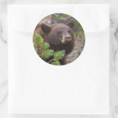 tragen runder aufkleber (Tasche)